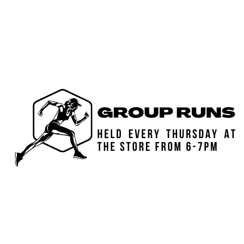 Black and White Illustrative Runner Health and Fitness Service Logo
